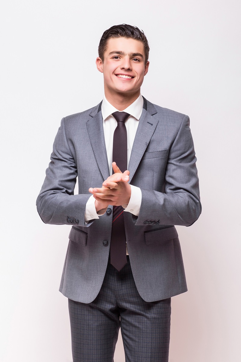 Young man with a headset making OK sign